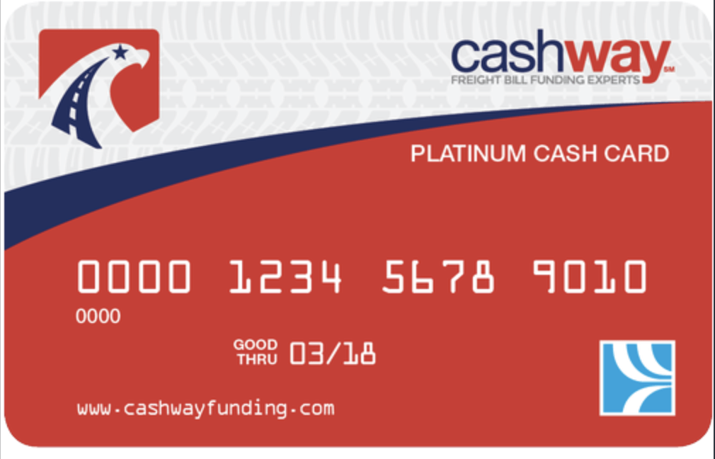 Cashway Comdata Card. Premium Comdata Fuel Card for factoring clients.